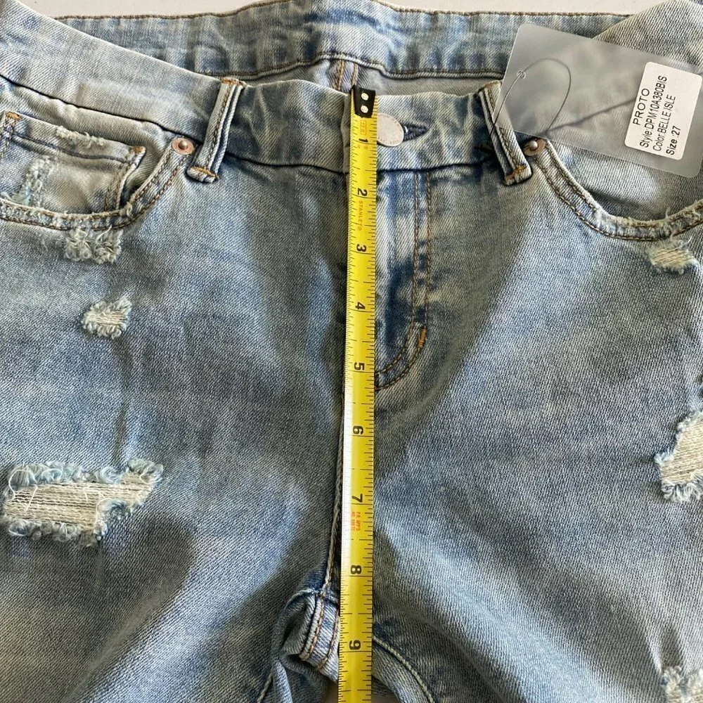 Dear John Mid Rise Belle Isle Skinny Jeans Womens Size 27 Distressed NWT